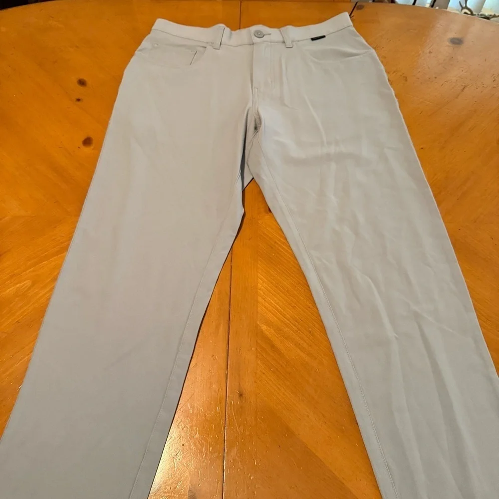 NEW Travis Mathew Open to Close Midweight Stretch Straight Leg Sleet Sz 30 x 33